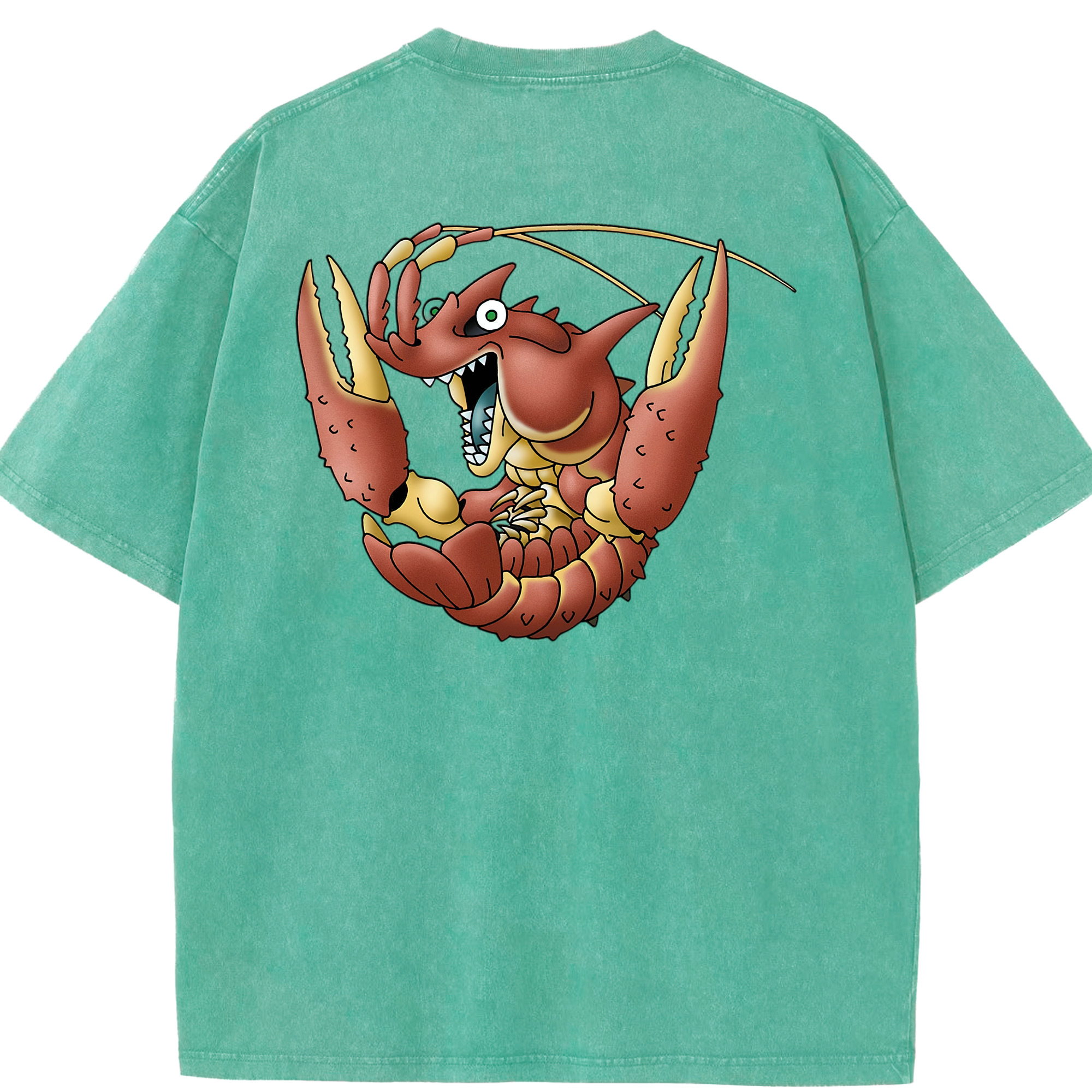 （画像用） ドラゴンクエスト Doragon Kuesuto Dragon Quest 綿100% ヴィンテージ風 半袖Tシャツ（背面プリント）